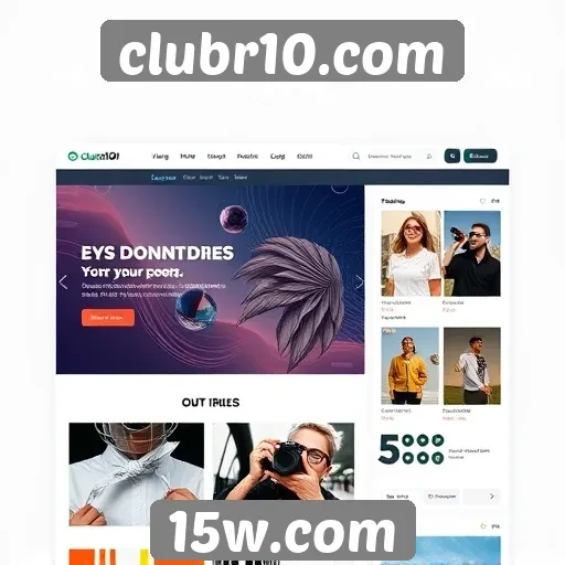 evolução do design no site clubr10.com